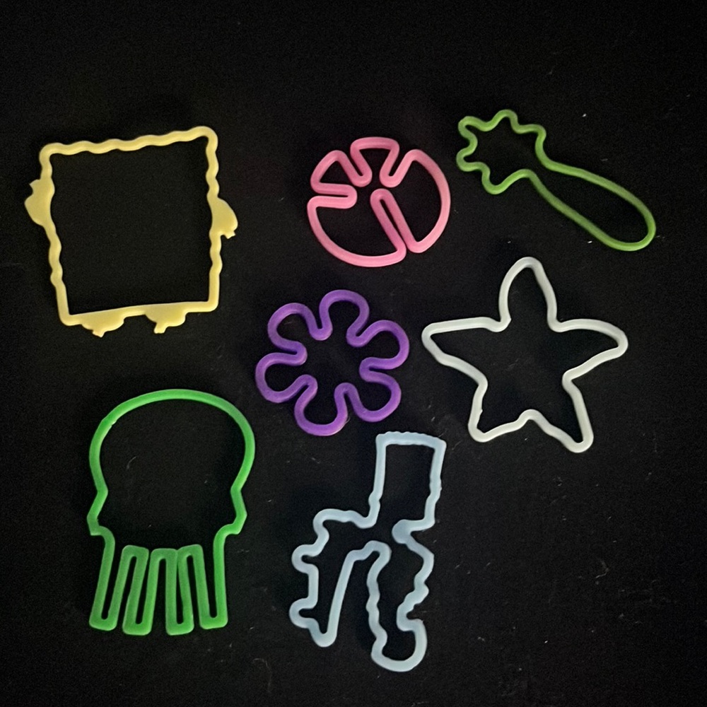 Vintage silly bands-SpongeBob and Bart Simpson